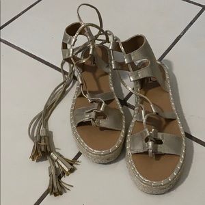 Gold Gladiator Sandals